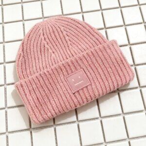 Acne Pink Knit Beanie
